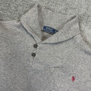 Polo Ralph Lauren Sweater‎ Mens XXL Gray Long Sleeve Cowl Neck Knit Sweatshirt